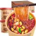 Spicy and sour powder in barrel 120g Hot and Sour Noodles Instant Noodles Chongqing Specialty Snacks Sweet Potato Noodles Spicy snacks Food substitute Instant Spicy Vermicelli (10 barrel) - Buy Online on SooperMarket.com