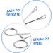 CORHAD Reptile Feeding Clip Reptile Tongs Feeding Reptile Tools Stainless Steel Silver - Buy Online on SooperMarket.com
