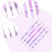 5Pcs Nail Dotting Pen Nail Art Tools Dotting Painting Pen Polish Carving Tool 2 Way Nail Design Dotting Tool for Gel Polish Decoration Purple - Buy Online on SooperMarket.com