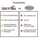 3 Pack PTFE Sheet/Teflon Reusable Non Stick Transparent Sheets - Heat Resistant & Extra-Thick for Arts, Crafts, and Heat Press Transfer - Buy Online on SooperMarket.com