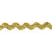 Trims by the Yard 1/8 Metallic Mini Ric Rac Trim | Metallic Gold | (36 yard cut)