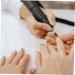 Kisangel 1 Set Nail Sand Ring Cap Electronic Accessories Pedicure Tools for Feet Pedicure Kit Polisher Sand Manicure Nails Nails Cuticle Tools Mounted Polishing Heads Display Box With Nails 8x6cm White - Buy Online on SooperMarket.com