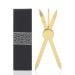Eyebrow Ruler Adjustable Accurate Positioning Stainless Steel Material Gold Design Brow Measuring Tool