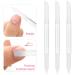 Buy WLLHYF 3-Piece Glass Cuticle Pusher & Nail File Set - Dual Ended Manicure Tool for Cuticle Care - Ships Internationally - Buy Online on SooperMarket.com