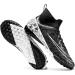 Vtasq Men's High Top Soccer Shoes - Professional Outdoor Football Training Footwear | Youth Athletics Sport - Size 46 EU - Black - Buy Online on SooperMarket.com