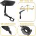 Xiaoxiaozhijia HD 360 Swiveling Foldable Handlebar Rear Mirror for E-Bikes | Left Side Bicycle Mirror for Scooters - Buy Online on SooperMarket.com