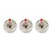 3 Pcs LED Flashing Balls Light Up Cat Dog Balls Flashing Elastic Ball Pet Color Light Play Jumping Interactive Ball Interactive Toys Pet Color Light Ball Interactive Toys for Cats Dogs(Clear)