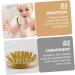 Organic Bamboo Baby Hairbrush Set for Natural Hair Care - Wooden Comb and Soft Wool Bristles for Infant Scalp and Toddler Bathing Essentials - Buy Online on SooperMarket.com
