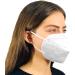 5-Layer Disposable Face Mask Made in USA | 95%+ Filtration | Comfortable Ear Loop | Soft Touch Material | 10 Units (White) - Buy Online on SooperMarket.com