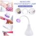 UV Nail Lamp Mini Lotus Hands Light Nail Polish Gel Curing Lamp Rotatable Nail Dryer White LED - Buy Online on SooperMarket.com