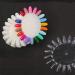 400 Nail Polish Sticks - White/Clear Nail Art Tips Display and Practice Wheel - Buy Online on SooperMarket.com