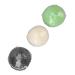 Zetiling 3pcs Konjac Facial Sponge Set Exfoliating & Cleansing for Sensitive Skin | Black White Green | Strong Absorption - Buy Online on SooperMarket.com