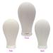 22 Inch Canvas Block Head Wig Stand for Wigs Display & Styling - Creamy-White - Buy Online on SooperMarket.com