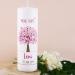 Striefchen Baptism Candle | Personalized Tree of Life Design | Custom Name & Date | White-Pink | Ideal Gift for Christening - Buy Online on SooperMarket.com