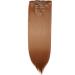 Ombre Colorful Synthetic Clip in Hair Extensions - 23 Light Auburn - 8Pcs Full Head, 18Clips - Buy Online on SooperMarket.com