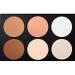 Vodisa Contour Face Powder Kit - Professional Base Foundation Corrector Palette for Highlighting, Contouring, and Bronzing - Brown - Buy Online on SooperMarket.com