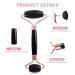 ZEEBA Natural Jade Face Roller and Gua Sha Set for Beauty Skin Care - Black - Buy Online on SooperMarket.com