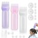 Root Comb Applicator Bottle DIYable 3Pcs Hair Dye Applicator Brush Hair Oil Applicator Bottle Set No Side Leakage Hair Tools Applicator 6OZ With Graduated Scale Multi-Coloured Applicator Bottle