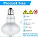 Adiwo Basking Spot Lamp 2 Pack 100W Reptile Heat Bulb Tortoise Heat Lamp Natural Light Basking Bulb Light Heat Lamp for Reptiles Amphibian Chicks Puppies Heating Use (White) - Buy Online on SooperMarket.com