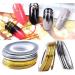 Pinicecore 20 Rolls Nail Strip Band Line - Gold & Silver Nail Art Decoration Stickers for DIY Tips - Buy Online on SooperMarket.com