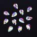 Tisslan 100pcs Crystal AB Foiled Pear Shape Flatback Rhinestone Set for Nail Art Decorations - DIY Supplies - Buy Online on SooperMarket.com