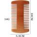 Men's Wooden Beard Comb - Double Sided Fine & Coarse Teeth Moustache Comb - Buy Online on SooperMarket.com