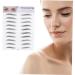 Beavorty 6 pcs 3d eyebrow stickers 4d hair- like eyebrows eyebrow tattoo stickers Woman Man Makeup Tool - Buy Online on SooperMarket.com
