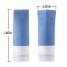 Leakproof Silicone Travel Bottles Set | TSA Approved Cosmetic Toiletries Containers | Perfect for Shampoo, Conditioner, Facial Cleanser & Cream | Travel Accessories - Buy Online on SooperMarket.com