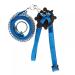 Dongker turtle harness and leash leather pet turtle-torture belt adjustable turtle-linen control rope for walking pet turtles L blue