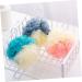 Angoily 8pcs Color Matching Bath Ball & Sponge Set | Body Scrubber Exfoliating Mitts & Shower Accessories for Men - Ideal Beauty Bath Supplies - Buy Online on SooperMarket.com