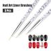 Sularpek Professional Nail Art Liner Brush Set - 3PCS UV Gel Painting Brushes for Short Strokes, Details, Blending, and Elongated Lines - White Marble Design - Buy Online on SooperMarket.com