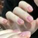Pink Gel Nail Polish Nail Varnish Pink Jelly glitter Natural French Manicure Light Pink Coral Gel Nail Varnish Long Lasting Nails Soak off UV/LED Lamp Nail Art Salon for Women Girls DIY at Home - Buy Online on SooperMarket.com