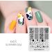 Summer Nail Stamping Plate - Geometry, Leopard, Zebra Patterns | Alexnailart Stencil for DIY Manicure Designs (SU004) - Buy Online on SooperMarket.com
