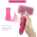 Dual Purpose Self Cleaning Slicker Brush for Dogs and Cats - Removes Shedding Mats, Tangles, and Dirt - Improves Circulation - Pink - Buy Online on SooperMarket.com