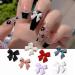 100PCS 3D Bow Nail Art Decorations  Colorful Bowknot Nail Accessories 3D Bows Nail Charms for Acrylic Resin Flatback Nail Art Design -2