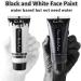 Go Ho Black and White Cream Face Body Paint (4 oz) - Water Based White Zombie Skeleton Clown Face Painting for Adults & Children - SFX Cosplay Makeup for Halloween, Day of the Dead & Festivals - Buy Online on SooperMarket.com