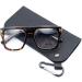 Jurchio Unisex Classic Space Glasses | Vintage Look Clear Frames for Men & Women | Includes Glasses Case - Buy Online on SooperMarket.com