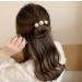 4Pcs Magic Hair Bun Maker with Pearl and Flower Foam Sponge - DIY Hair Styling Tool for Women and Girls - Buy Online on SooperMarket.com