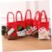 ABOOFAN 2pcs Hand Adorable Pouch Sweets for Candy Christmas Decor Bags Xmas Party Exquisite Non-woven 22x15cm Assorted Color 5 - Buy Online on SooperMarket.com