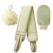Buy Cabilock Exfoliating Loofah Sponge Set - Shower Balls Mitts & Back Sponge for Smooth Skin - Light Green - Buy Online on SooperMarket.com