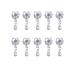 Worparsen Nail Jewelry Pendant Style Nail Art Decor DIY Manicures Gadget High Durability for Salon 1 Bag F