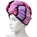 Anller 2 Pack 100% Cotton Hair Towel Wrap for Women - Red & Blue | Hair Drying Towel with Button | Dry Hair Hat Shower Head Towel - Buy Online on SooperMarket.com