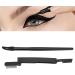Verdant Touch Folding Eyelash Comb Silicone Eyeliner with Folding Eyelash Comb Black Ergonomic Handle Makeup Tool - Buy Online on SooperMarket.com