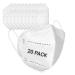 5-Ply Disposable Protective Face Masks 20 Pack 3D Foldable Fitting Design with Stretchy Ear Loops