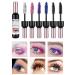SWETIYOU 6 Pcs Colored Mascara Set  Wine Bottle Colorful Waterproof Mascara for Eyelashes Charming Long Lasting Colorful Mascara for Eyelashes Eye Makeup