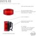 Planet Bike Grateful Red Bike Tail Light - Powerful & Durable Safety Accessory - Buy Online on SooperMarket.com