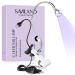 Saviland U V lamp for gelail - flexible design wiß mini LED nail lamp with fuse clip rotatable nail dryer nail art led lamp nails (3W) for hardening gel u v led lamp for gel nail white white