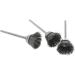 JOYKK 3Pieces Steel Wire Wheel Brush Head Abrasive Deburring Drilling Tools Bowl-shape - Silver - Buy Online on SooperMarket.com
