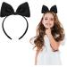 WLLHYF Bow Headbands Red Bowknot Hair Band Fashion Cute Hair Hoop Big Bowknot Headdress Perfect Hair Accessories for Women Girls Party Cosplay Christmas Valentine's Day Black - Buy Online on SooperMarket.com