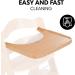 Hauck Alpha+ Wooden Tray Natural - FSC Sustainable Certified Beechwood Elevated Highchair Tray Easy to Clean - Buy Online on SooperMarket.com